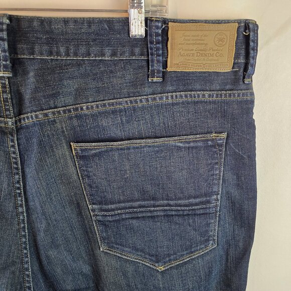 Agave Denim Jeans Mens 42x34 Blue Denim Pragmatist Relaxed Straight USA Made A42 - Picture 7 of 11